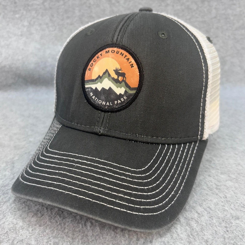Rocky Mountain National Park Mens Grey Ouray Sportswear Trucker Hat Snapback OS